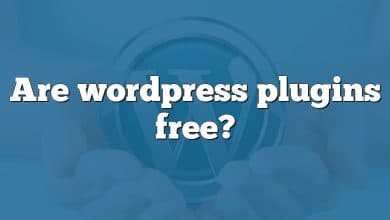 Are wordpress plugins free?