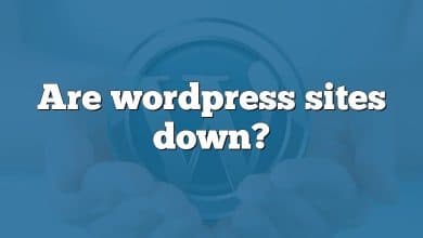 Are wordpress sites down?