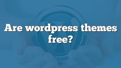 Are wordpress themes free?