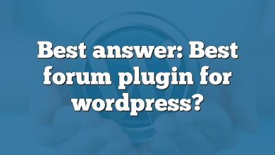 Best answer: Best forum plugin for wordpress?