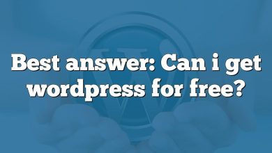 Best answer: Can i get wordpress for free?