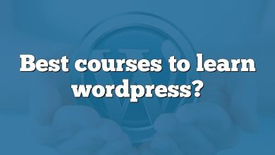 Best courses to learn wordpress?