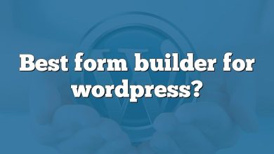 Best form builder for wordpress?