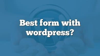 Best form with wordpress?