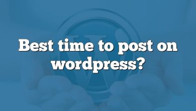 Best time to post on wordpress?