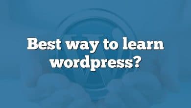 Best way to learn wordpress?