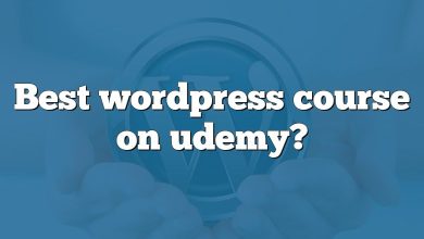 Best wordpress course on udemy?