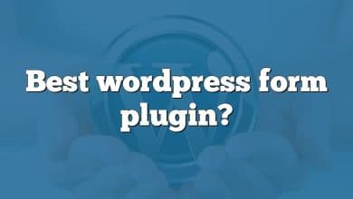 Best wordpress form plugin?