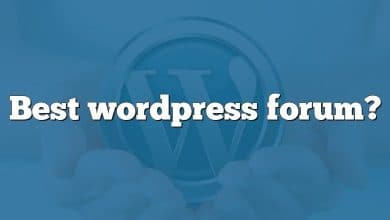 Best wordpress forum?