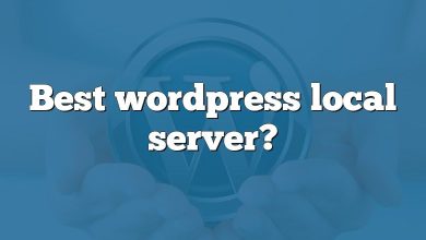 Best wordpress local server?