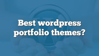 Best wordpress portfolio themes?