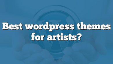 Best wordpress themes for artists?