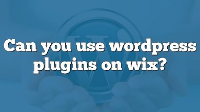 Can you use wordpress plugins on wix?