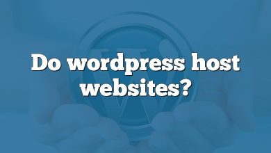 Do wordpress host websites?