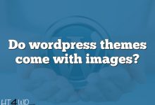 Do wordpress themes come with images?