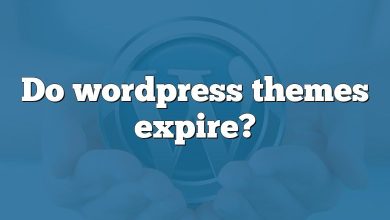 Do wordpress themes expire?