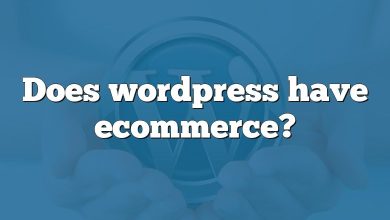 Does wordpress have ecommerce?