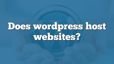 Does wordpress host websites?
