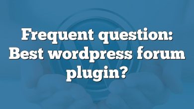 Frequent question: Best wordpress forum plugin?