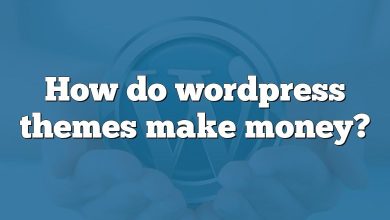 How do wordpress themes make money?