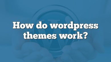 How do wordpress themes work?