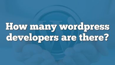 How many wordpress developers are there?