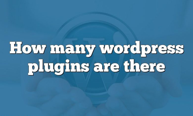 How many wordpress plugins are there