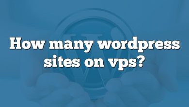 How many wordpress sites on vps?