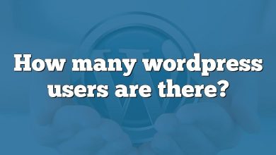 How many wordpress users are there?