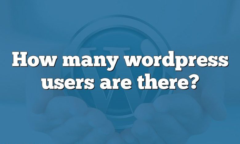 How many wordpress users are there?