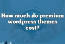 How much do premium wordpress themes cost?