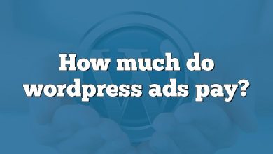 How much do wordpress ads pay?