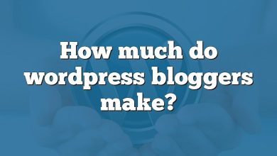 How much do wordpress bloggers make?