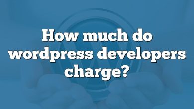 How much do wordpress developers charge?