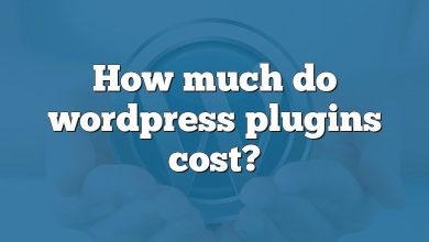 How much do wordpress plugins cost?