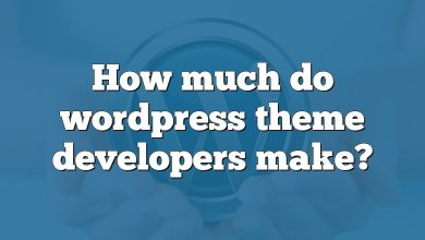 How much do wordpress theme developers make?