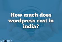 How much does wordpress cost in india?