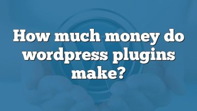 How much money do wordpress plugins make?