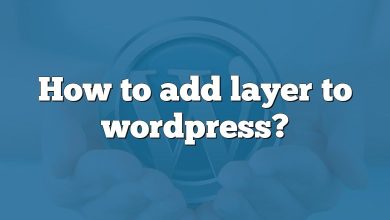 How to add layer to wordpress?