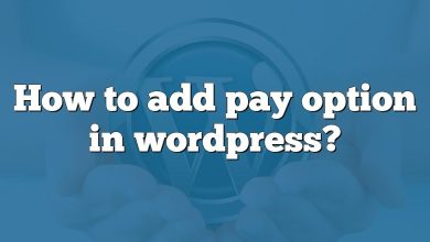 How to add pay option in wordpress?