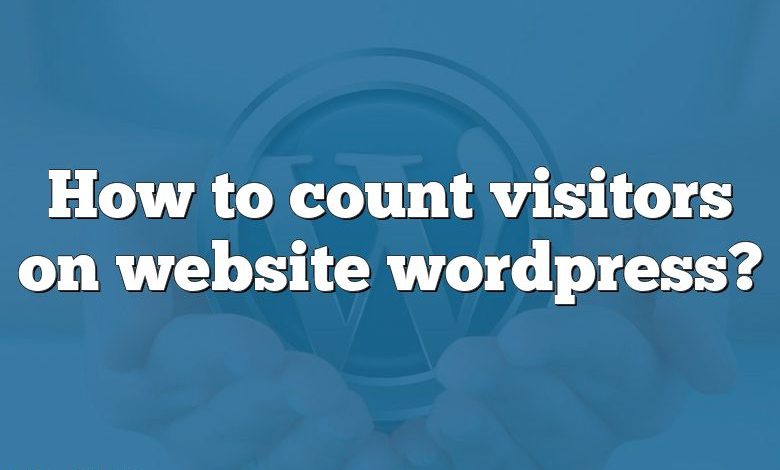 How to count visitors on website wordpress?