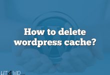 How to delete wordpress cache?