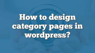 How to design category pages in wordpress?