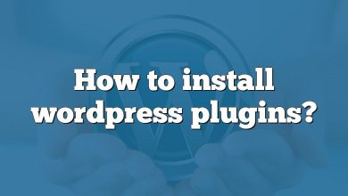 How to install wordpress plugins?