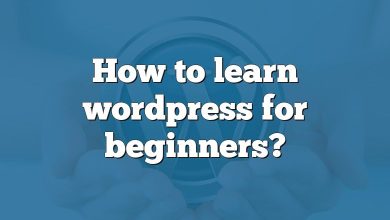 How to learn wordpress for beginners?