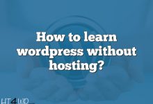 How to learn wordpress without hosting?