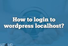 How to login to wordpress localhost?