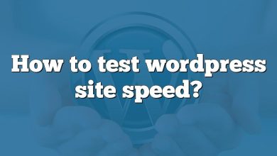 How to test wordpress site speed?