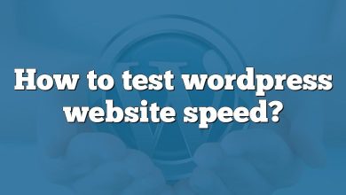 How to test wordpress website speed?