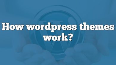 How wordpress themes work?